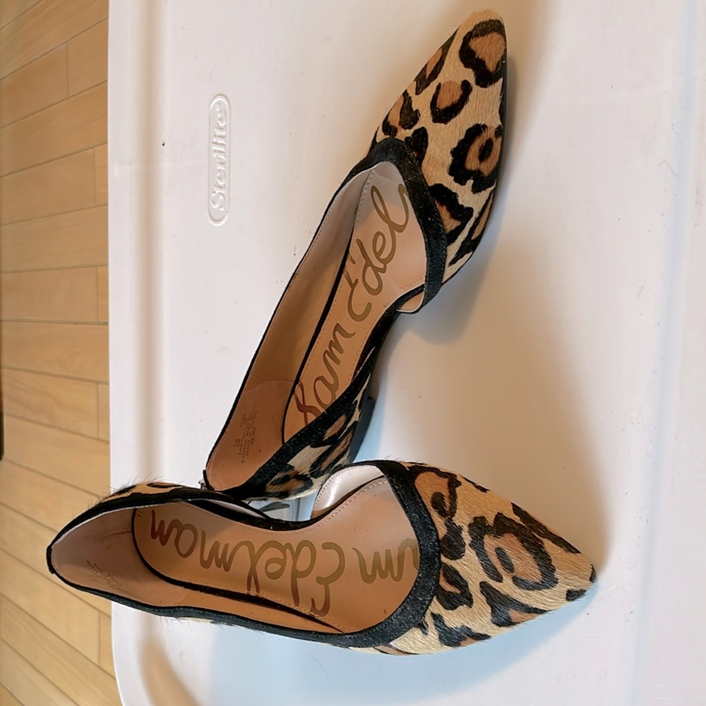 Sam Edelman leopard dorsay flat size 5